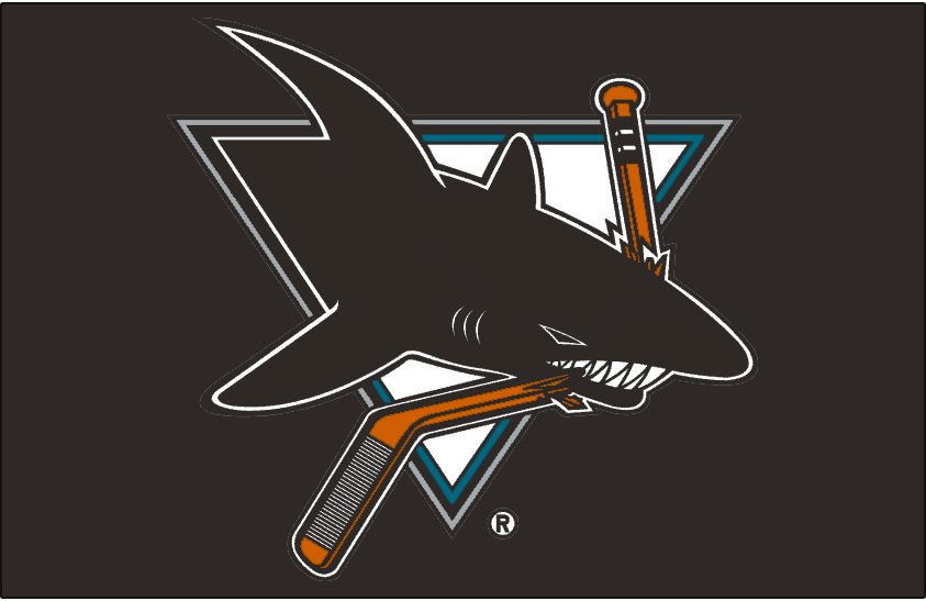 San Jose Sharks 2001-2007 Jersey Logo iron on transfers for T-shirts